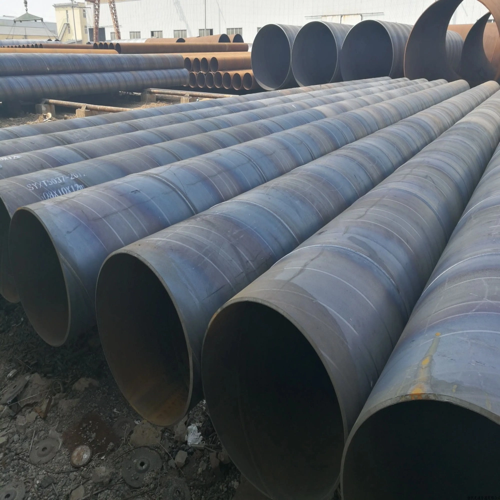 ASTM A36 Ss400 Ms Spiral Welded Tube Low Carbon Steel Pipe for Sewage Treatment